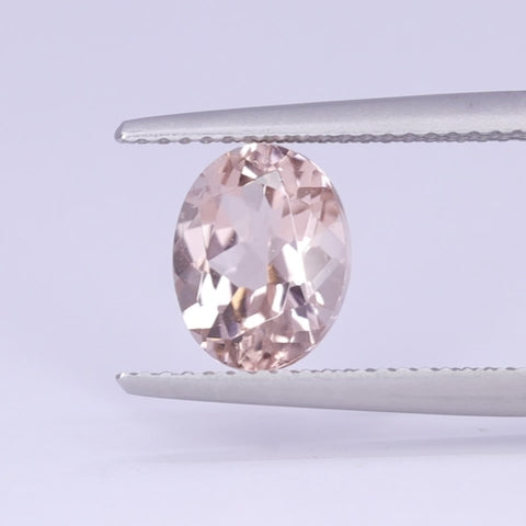 2.14ct Oval Cut Peach Pink Tourmaline Loose Gemstones