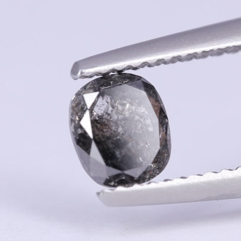 0.78ct Oval Cushion Cut Salt and Pepper Diamond Loose Gemstones