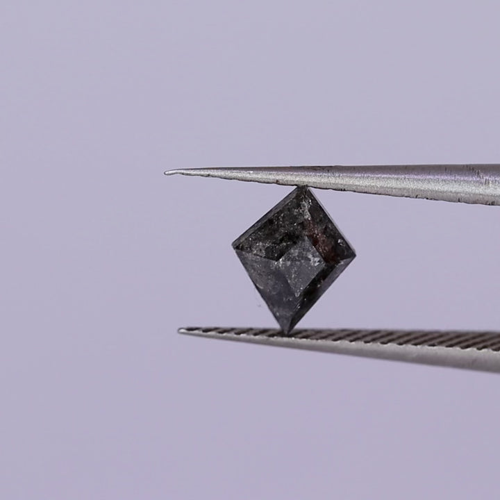 Salt and Pepper Diamond | 0.51ct Kite Cut, Loose Gemstone