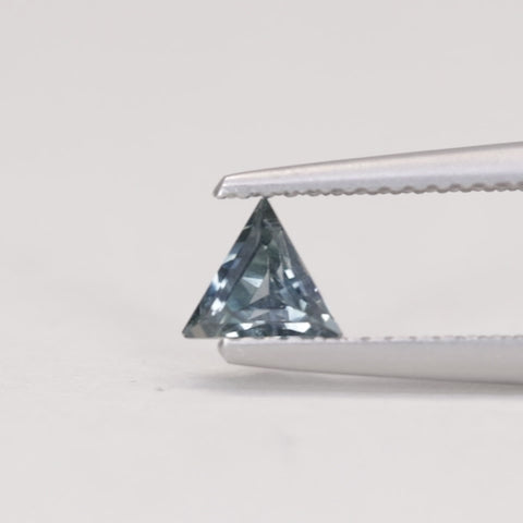 0.50ct Trilliant Cut Geometric Denim Blue Sapphire, Set of 3