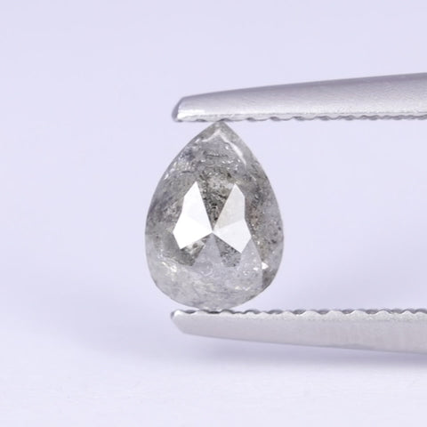 0.87ct Pear Cut Salt and Pepper Diamond Loose Gemstones