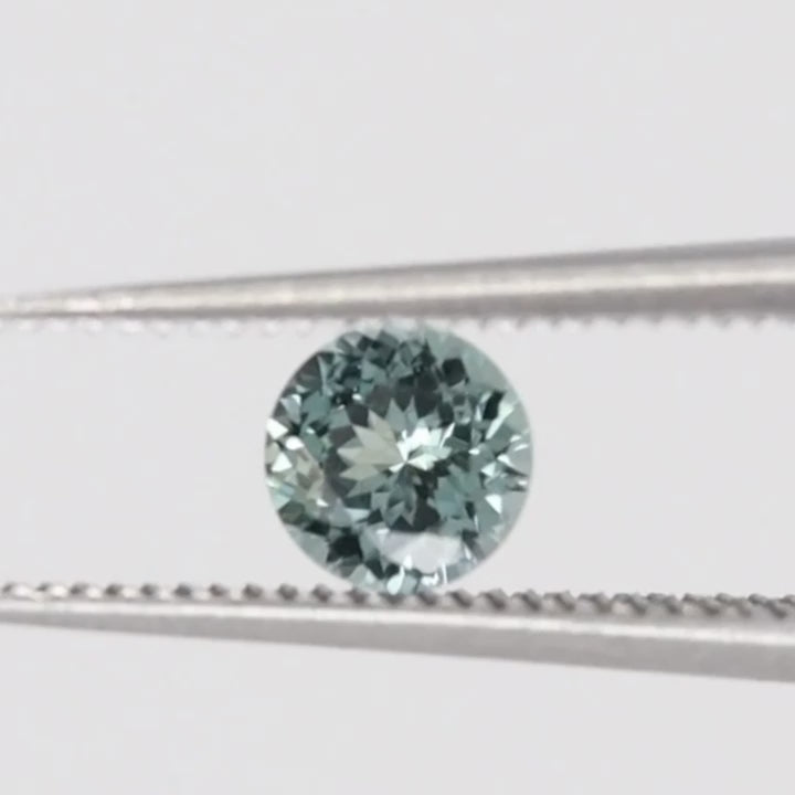 Teal Sapphire | 0.56ct Round Brilliant Cut, Loose Gemstone