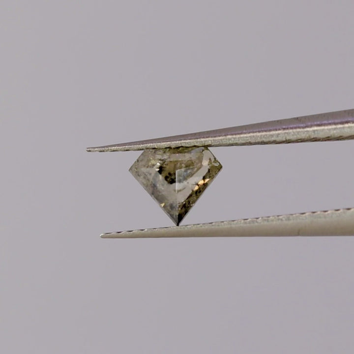 Salt and Pepper Diamond | 0.33ct Shield Cut, Loose Gemstone