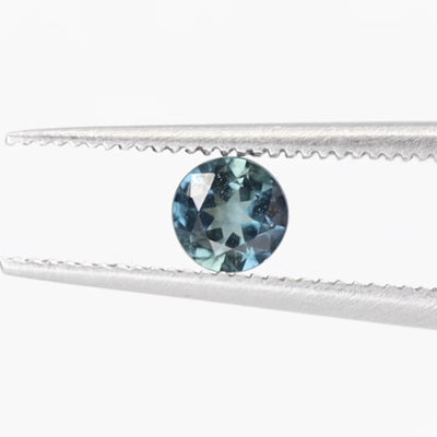 Teal Sapphire | 0.44ct Round Brilliant Cut, Loose Gemstone
