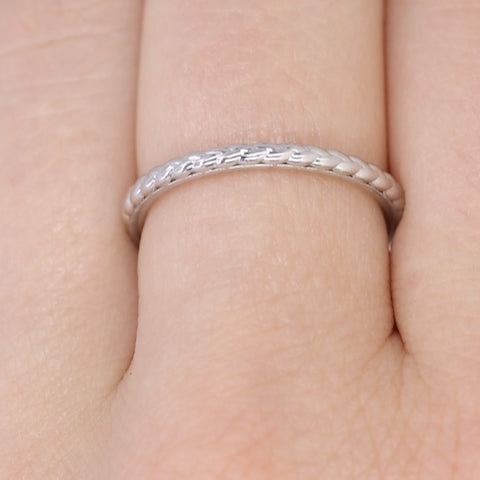 Mia - Braided Pattern Wedding Ring - Made-to-Order Wedding Rings - Made-to-Order
