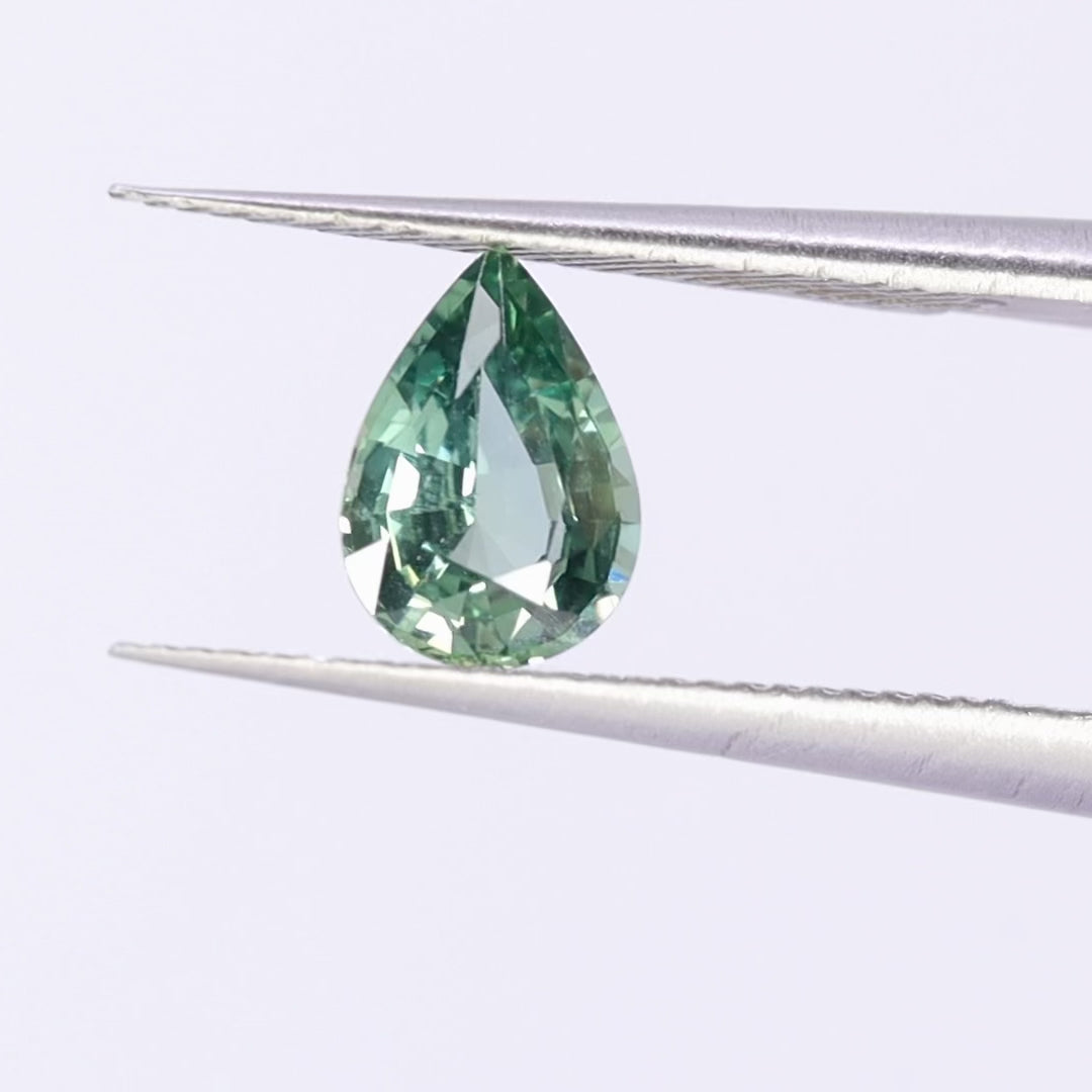 Teal Sapphire | 1.04ct pear cut Loose Gemstone