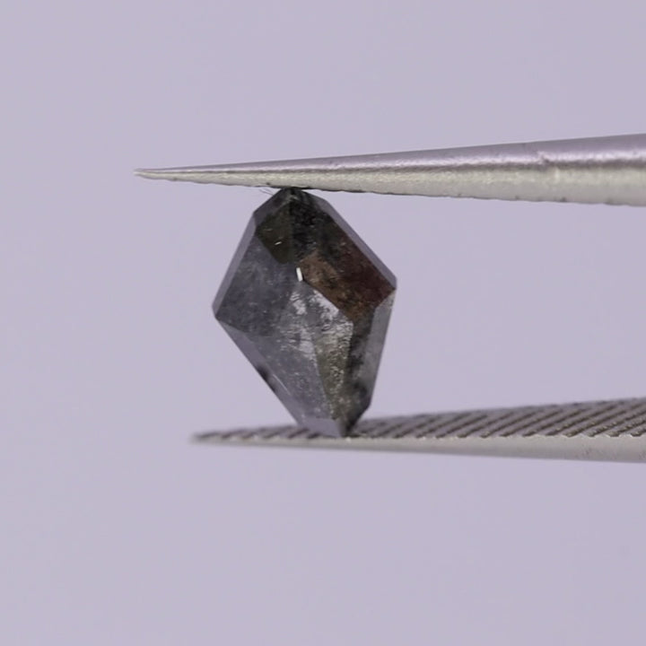 Salt and Pepper Diamond | 1.12ct Kite Cut, Loose Gemstone