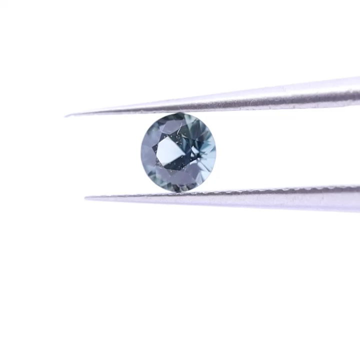 Teal Sapphire | 0.43ct Round Brilliant Cut, Loose Gemstone