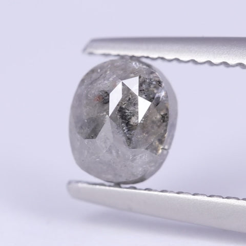 1.35ct Oval Cut Salt and Pepper Diamond Loose Gemstones