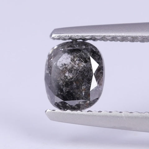0.78ct Oval Cushion Cut Salt and Pepper Diamond Loose Gemstones