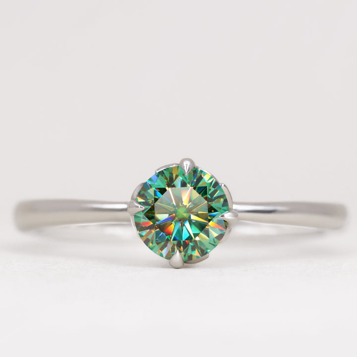 Rose Green Moissanite