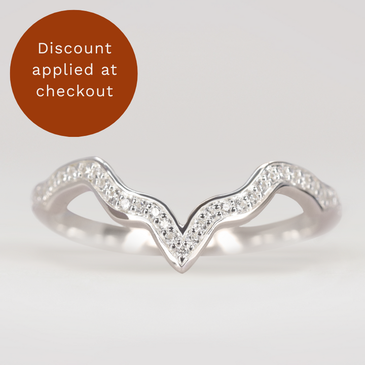 Sylvie - Wishbone Shaped Wedding Ring - Made-to-Order Wedding Rings - Made-to-Order