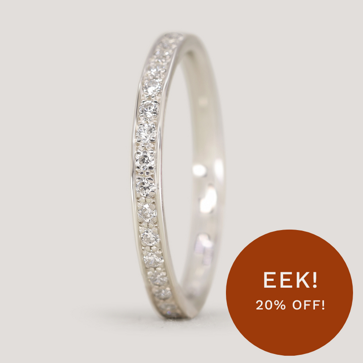 Valerie - Diamond Set Straight Wedding Ring - Made-to-Order Wedding Rings - Made-to-Order