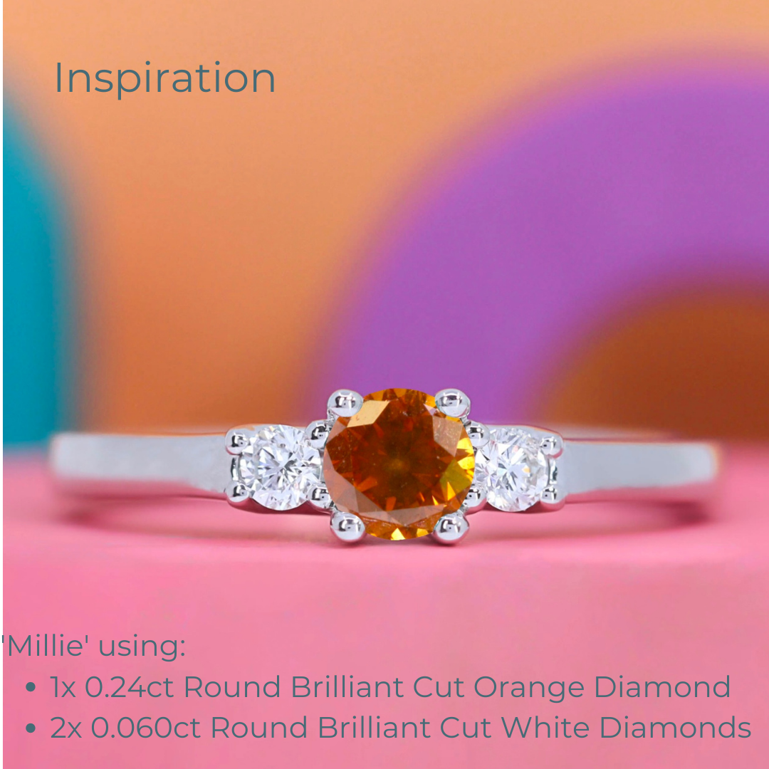 Coloured Diamond | 0.24ct Round Brilliant Cut, Loose Gemstone