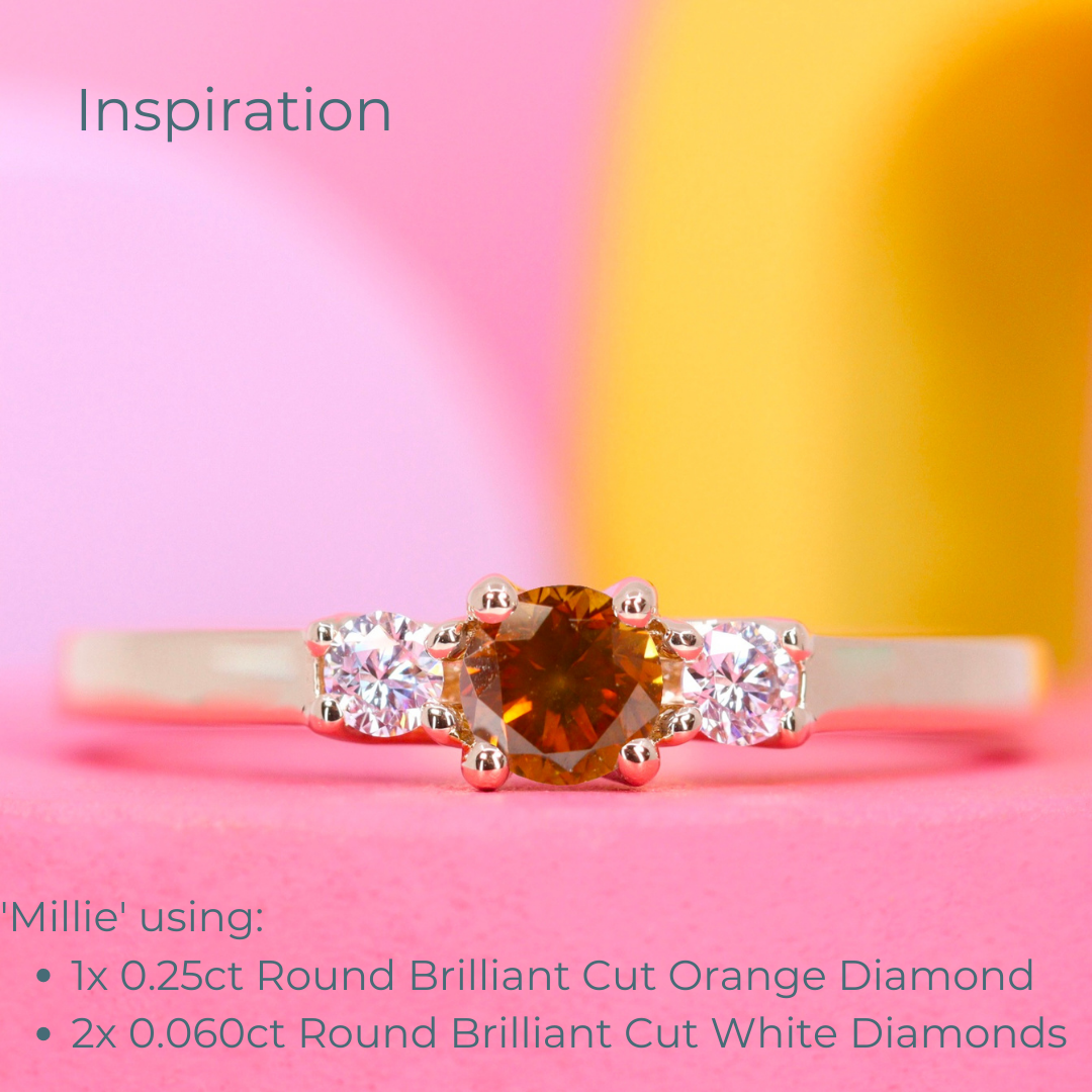 Coloured Diamond | 0.25ct Round Brilliant Cut, Loose Gemstone