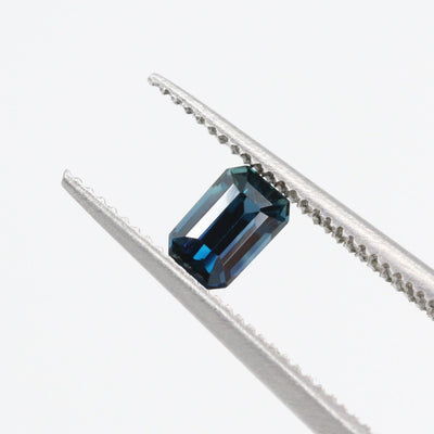 Blue Sapphire | 0.58ct Emerald Cut, Loose Gemstone
