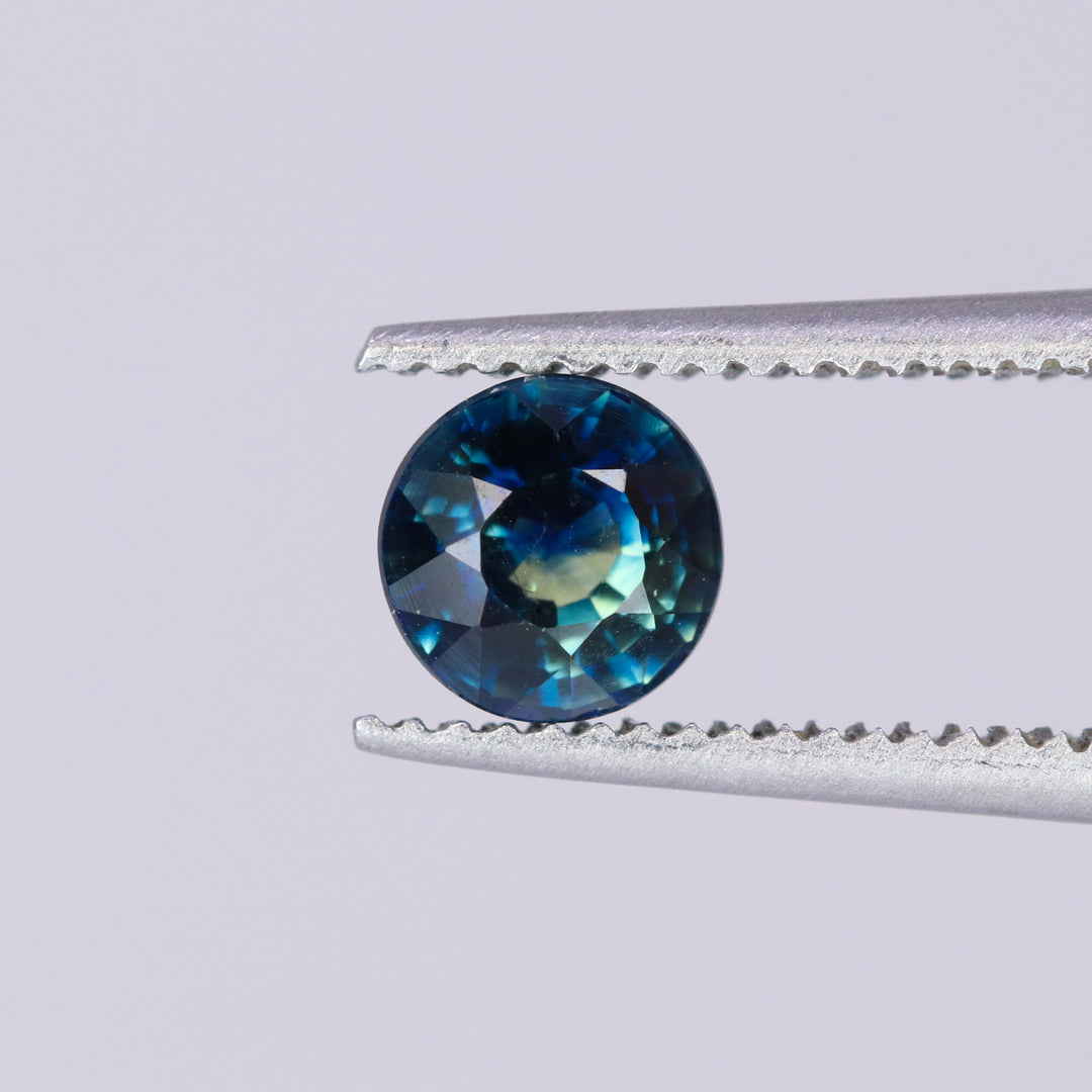 Teal Sapphire Round Brilliant Cut, Loose Gemstone