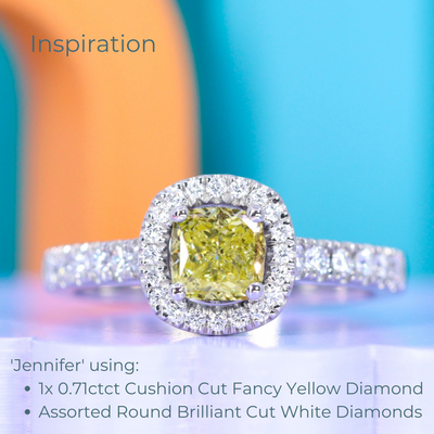 Coloured Diamond | 0.71ct Cushion Cut, Loose Gemstone