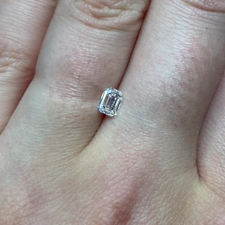 White Diamond | 0.50ct Emerald Cut, Loose Gemstone