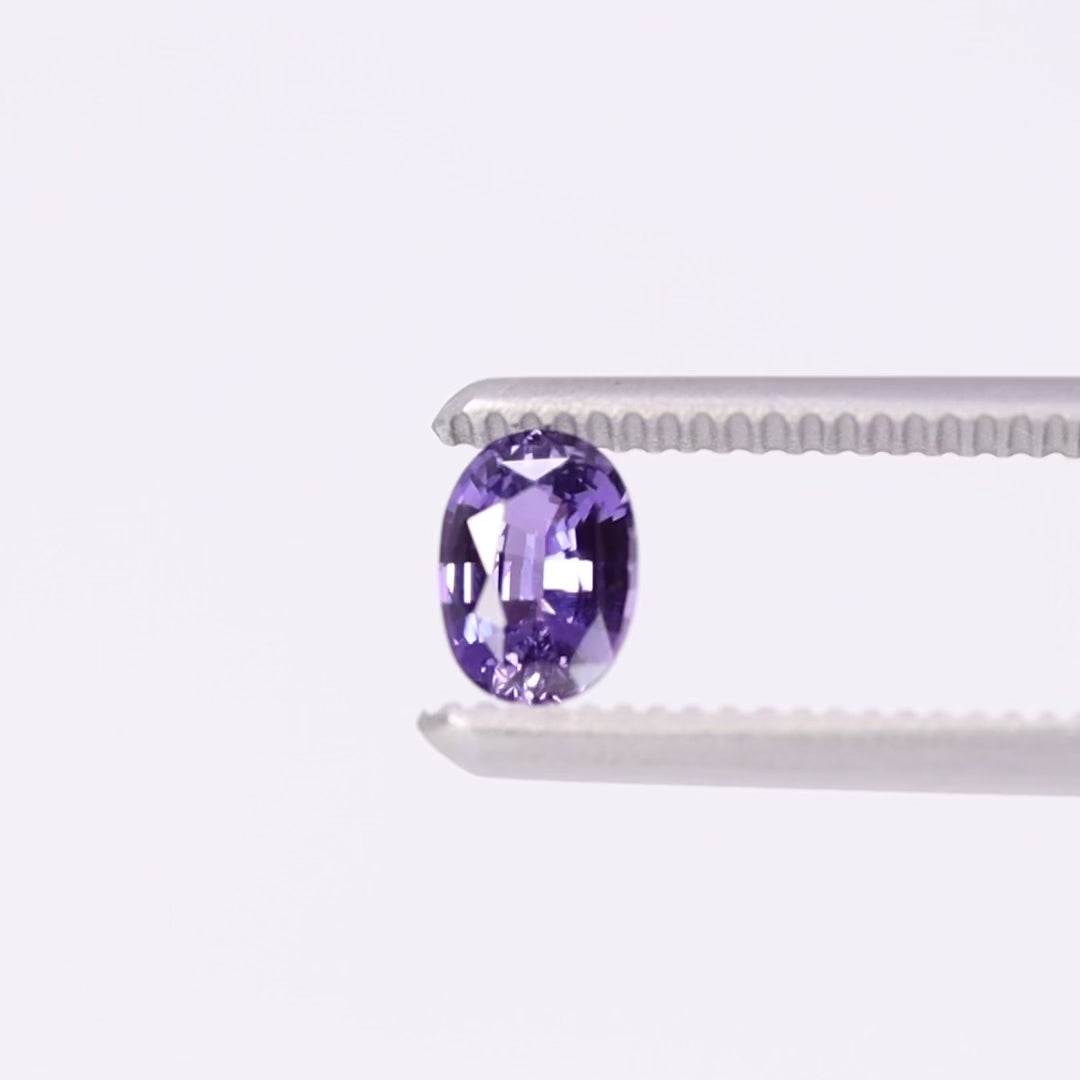 Violet Sapphire | 0.95ct Oval Cut, Loose Gemstone