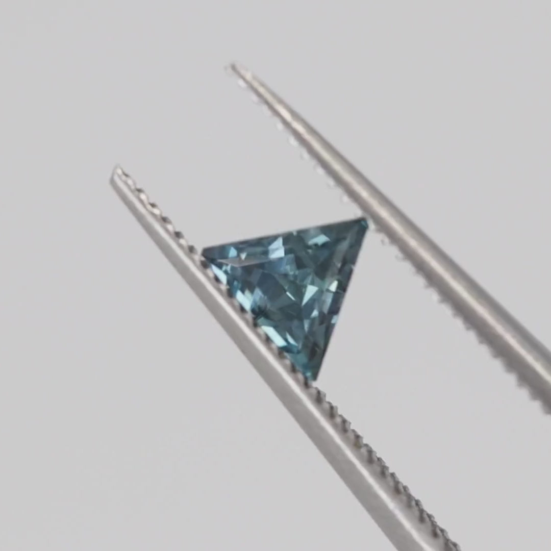 Montana Teal Sapphire | 0.49ct Trilliant Cut, Loose Gemstone