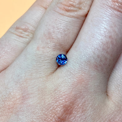 Blue Sapphire | 0.42ct Round Cut, Loose Gemstone