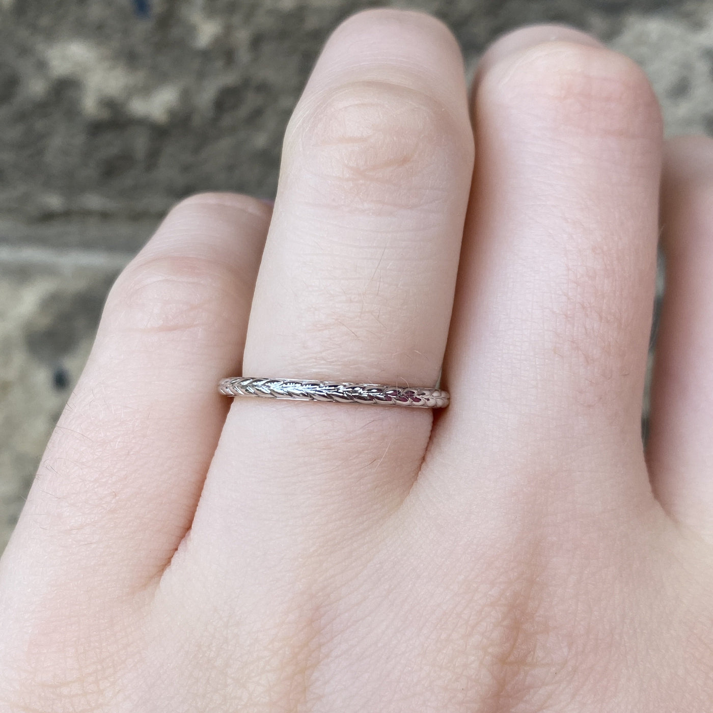 Mia - Braided Pattern Wedding Band - Made-to-Order