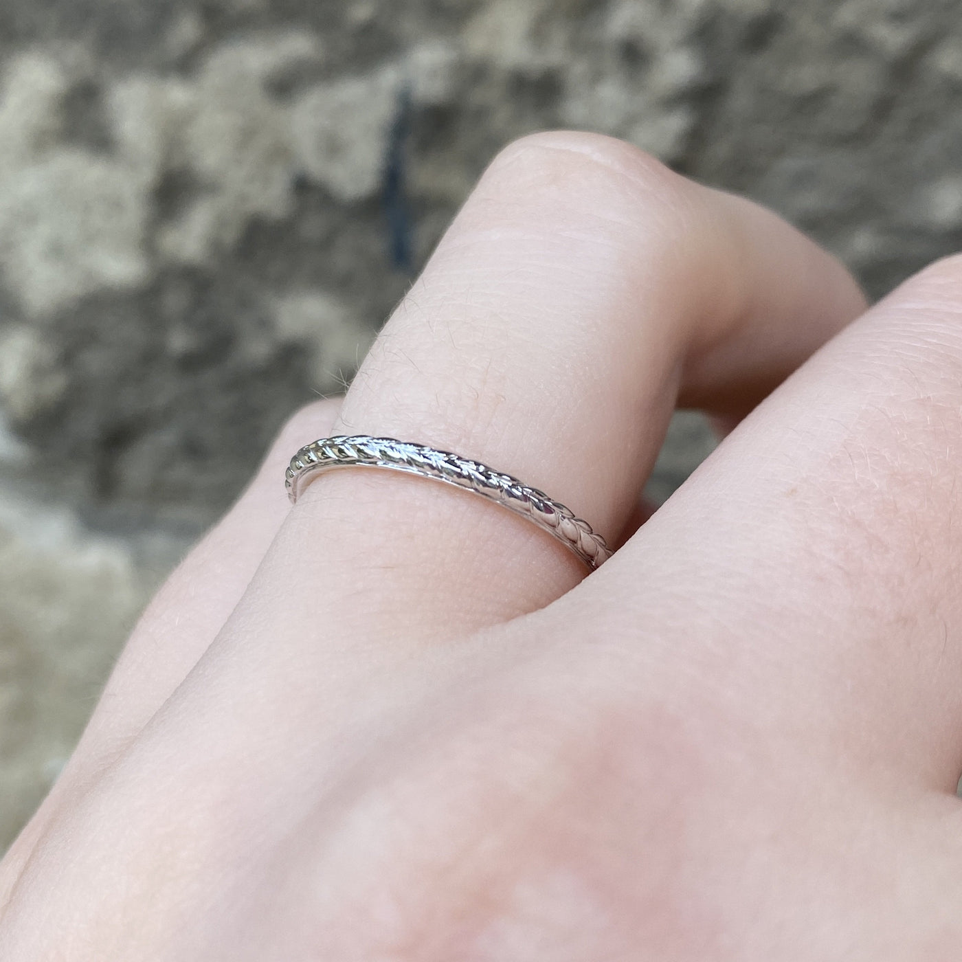 Mia - Braided Pattern Wedding Band - Made-to-Order