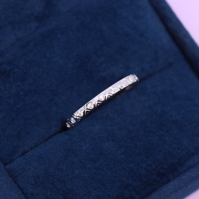 Penelope - Vintage Inspired Diamond Set Full Eternity Ring - Made-to-Order