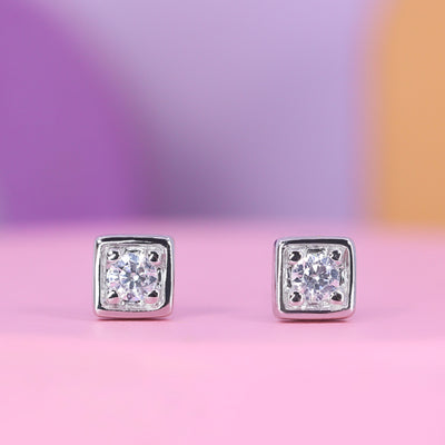 Callie - Solitaire Lab Grown Diamond Set Studs - Made-to-Order