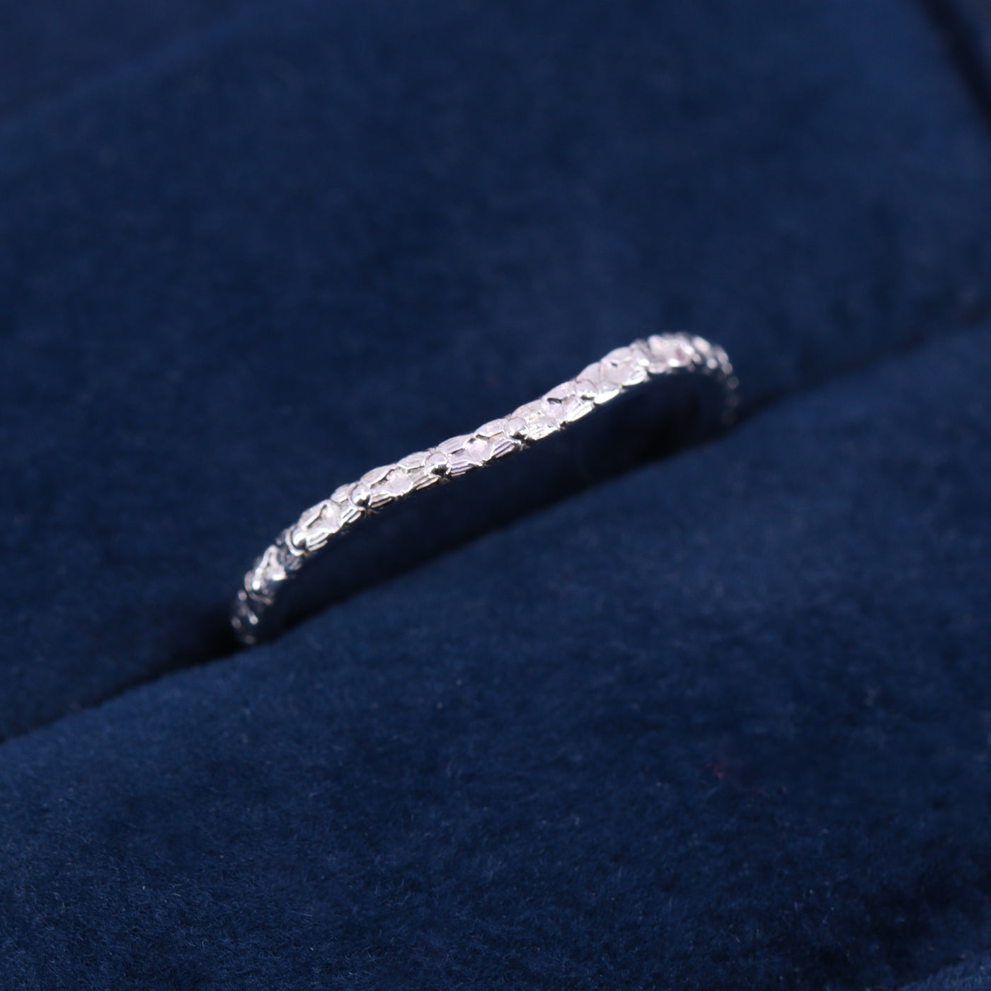 Flora - Floral Pattern Shaped Wedding Band - Made-to-Order