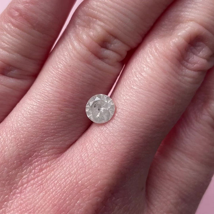 Salt and Pepper Diamond | 1.15ct Round Brilliant Cut, Loose Gemstone