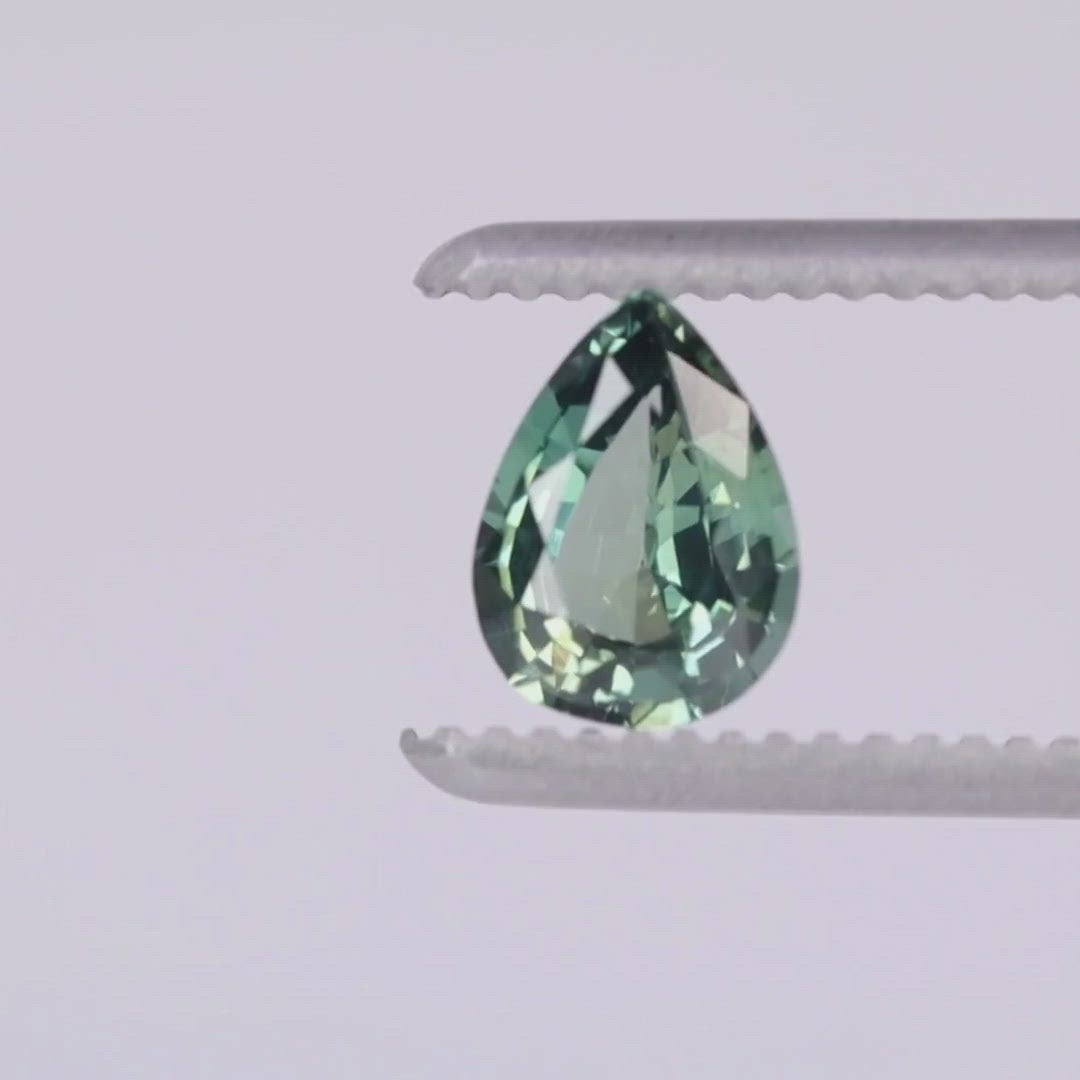 Teal Sapphire | 1.17ct Pear Cut, Loose Gemstone
